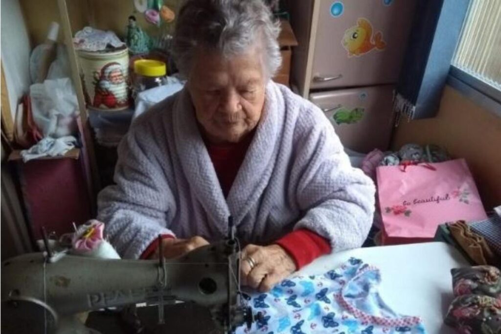 Um dos enxovais da dona Oswaldina