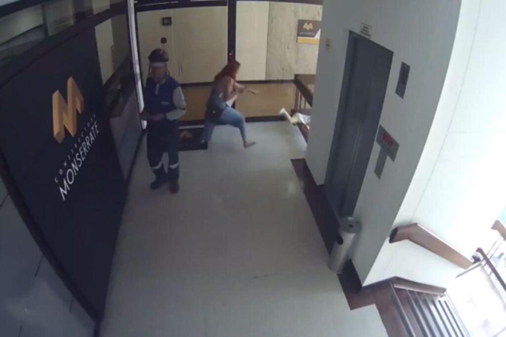 Ela salvou o filho pelo reflexo rápido