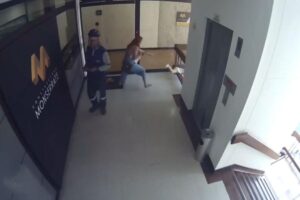 Ela salvou o filho pelo reflexo rápido