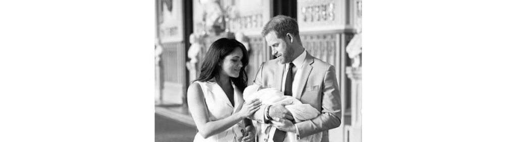 Archie e o pai, príncipe Harry