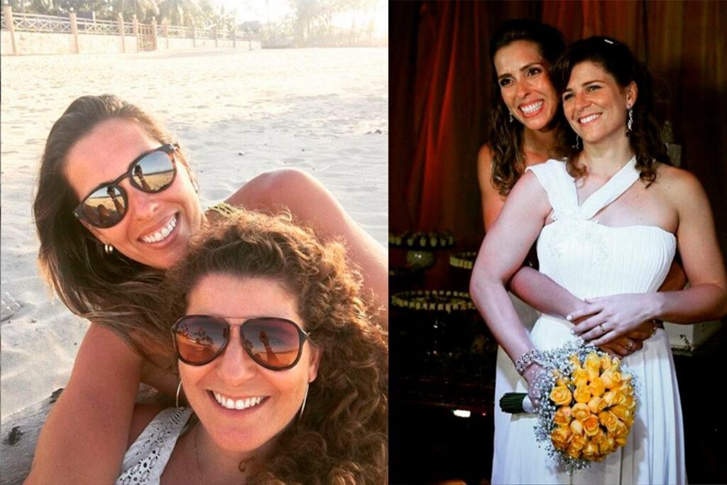 Lili e Larissa são casadas há três anos.