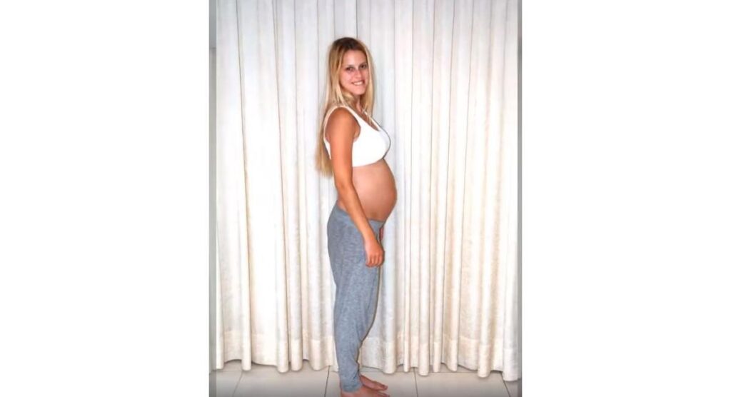 Ela teve uma ideia muito divertida para registrar a gestação