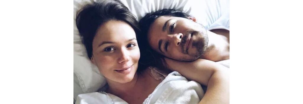 Grazie Schmitt em sua primeira gestação