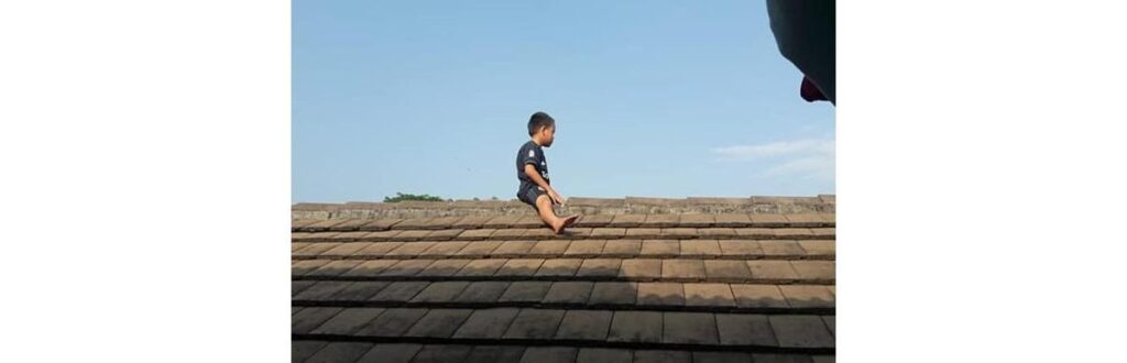 Ele ficou 2 horas até convencerem a descer