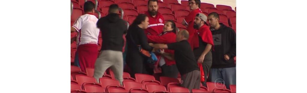 A mãe foi agredida durante o clássico Grêmio e Internacional