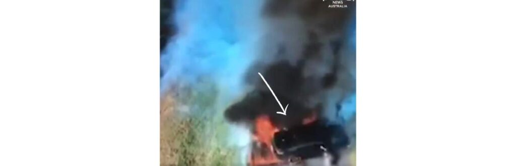 Chá revelação dá errado na Austrália