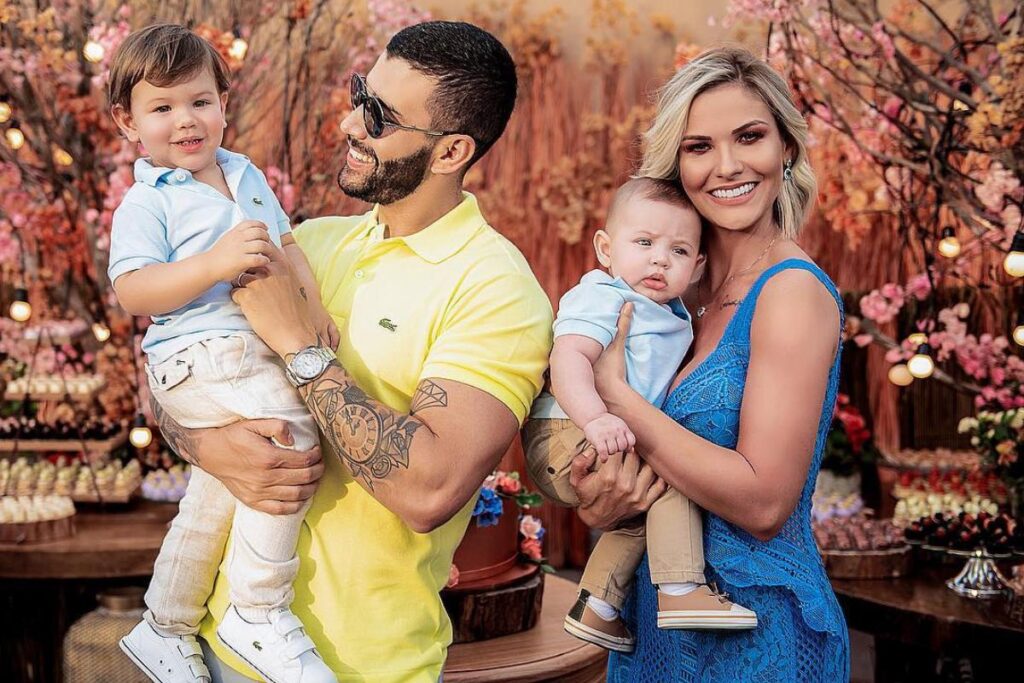 Samuel e Gabriel, filhos de Gusttavo Lima, comemoram aniversário