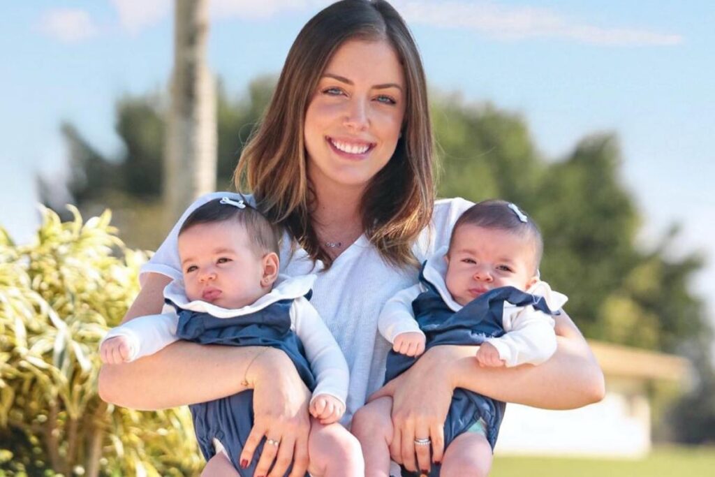 As gêmeas são fruto do relacionamento de Fabiana com Bruno D’Ancona