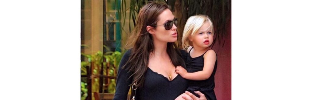 Shiloh Jolie-Pitt quando ainda era bebê