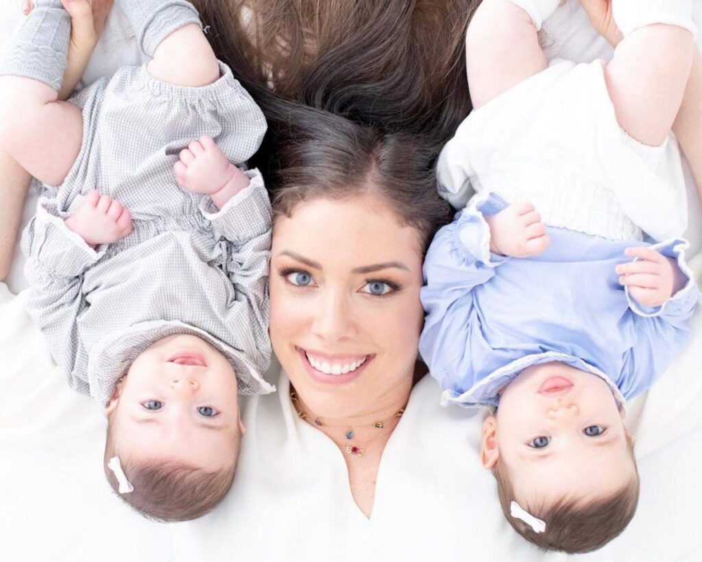 As gêmeas são fruto do relacionamento de Fabiana com Bruno D’Ancona