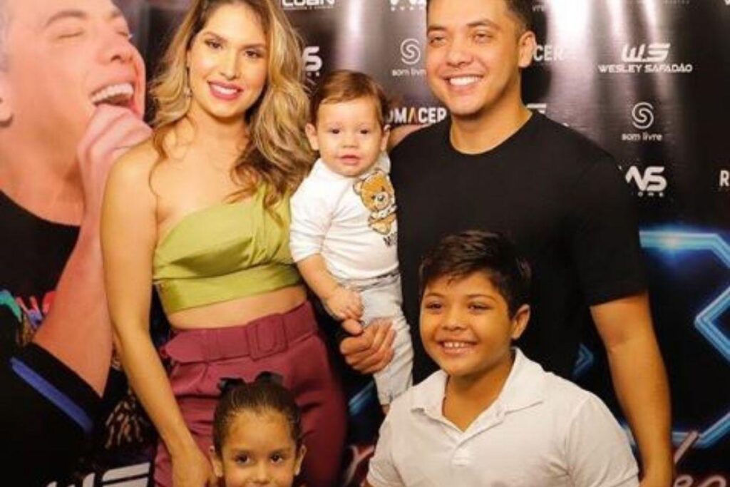 As crianças foram conhecer o trabalho do pai