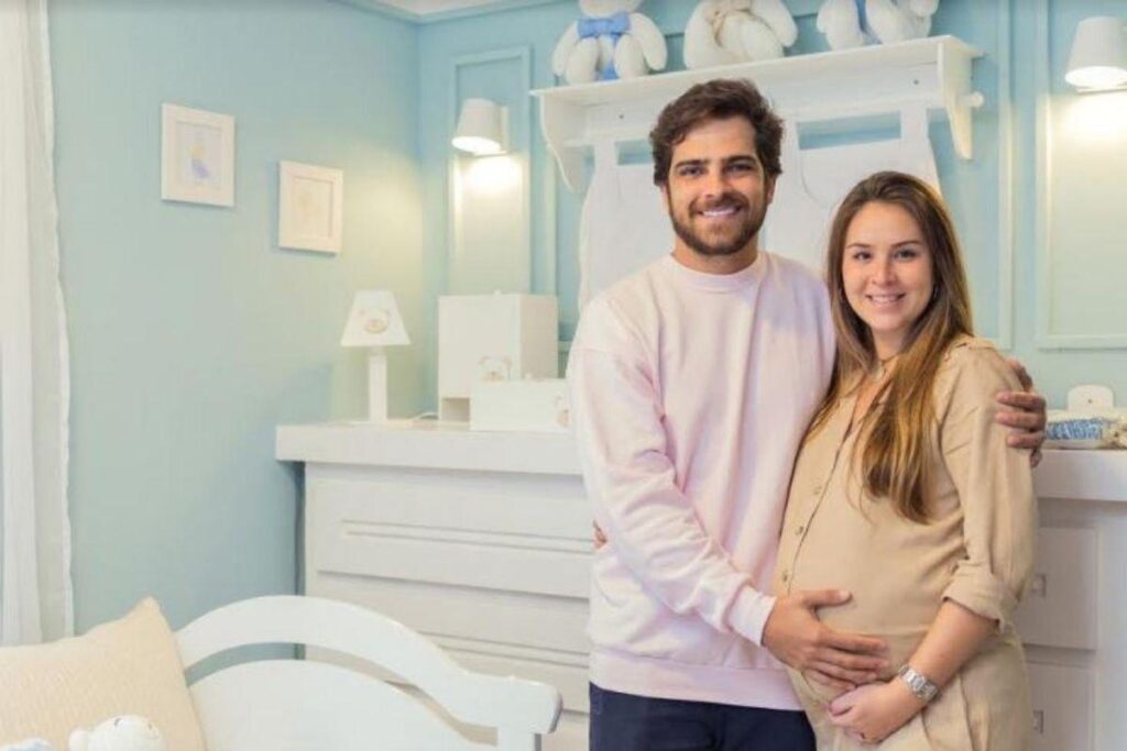 Bernardo e Julia receberam o primeiro filho com um quarto super especial