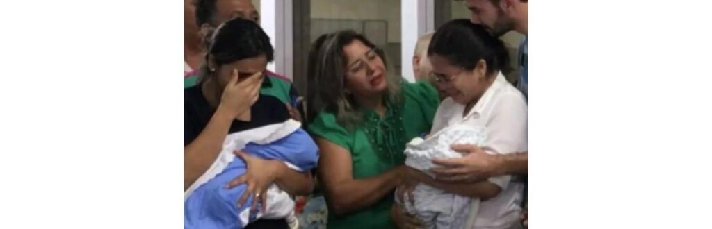 José Miguel e Murillo Henrique foram trocados após o primeiro banho