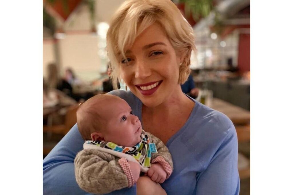 Luiza Possi junto com seu filho, Lucca.