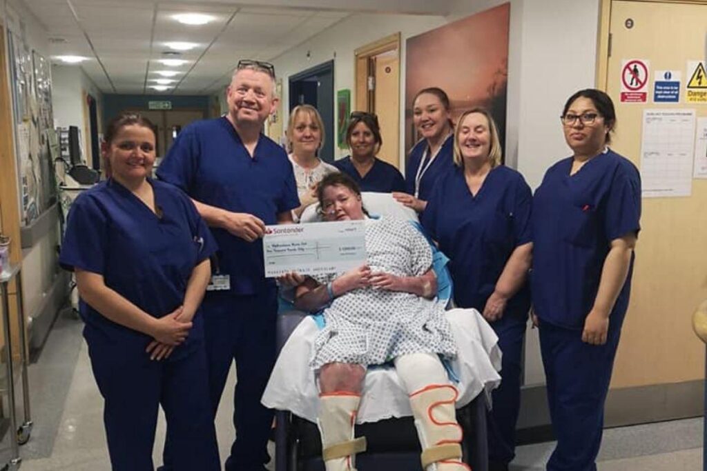 A casa de Michelle após o incêndio