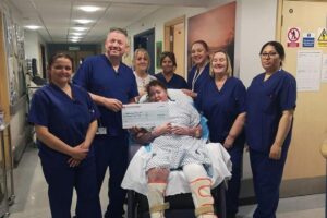 A casa de Michelle após o incêndio