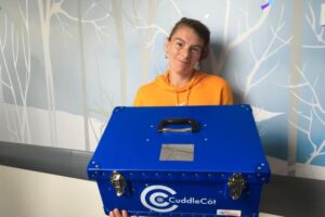 Yvette com os profissionais