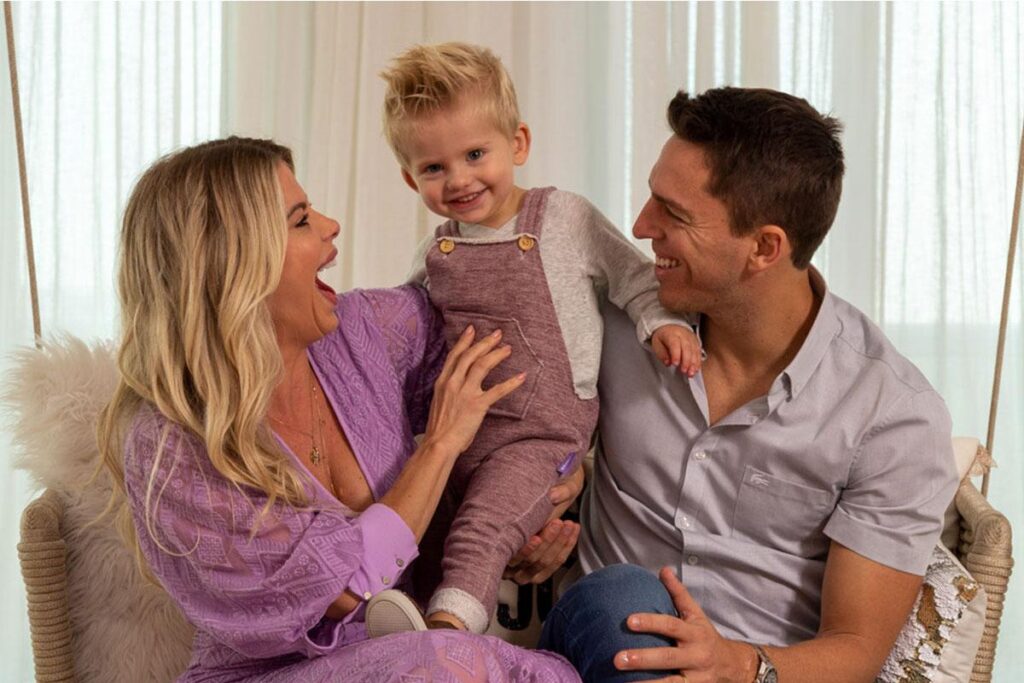 Karina Bacchi e Amaury Nunes são pais de Enrico, de 2 anos