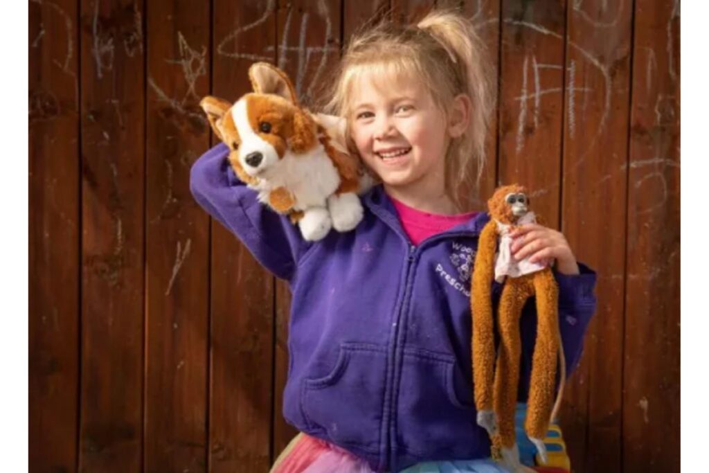 A menina e os brinquedos