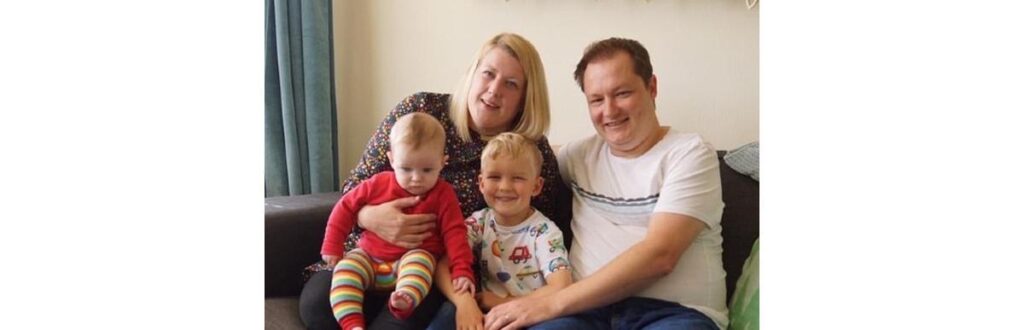 Hoje, o casal tem dois filhos, Aidan e Sam