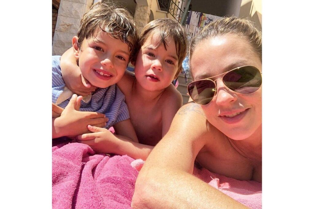 Luana Piovani e filhos