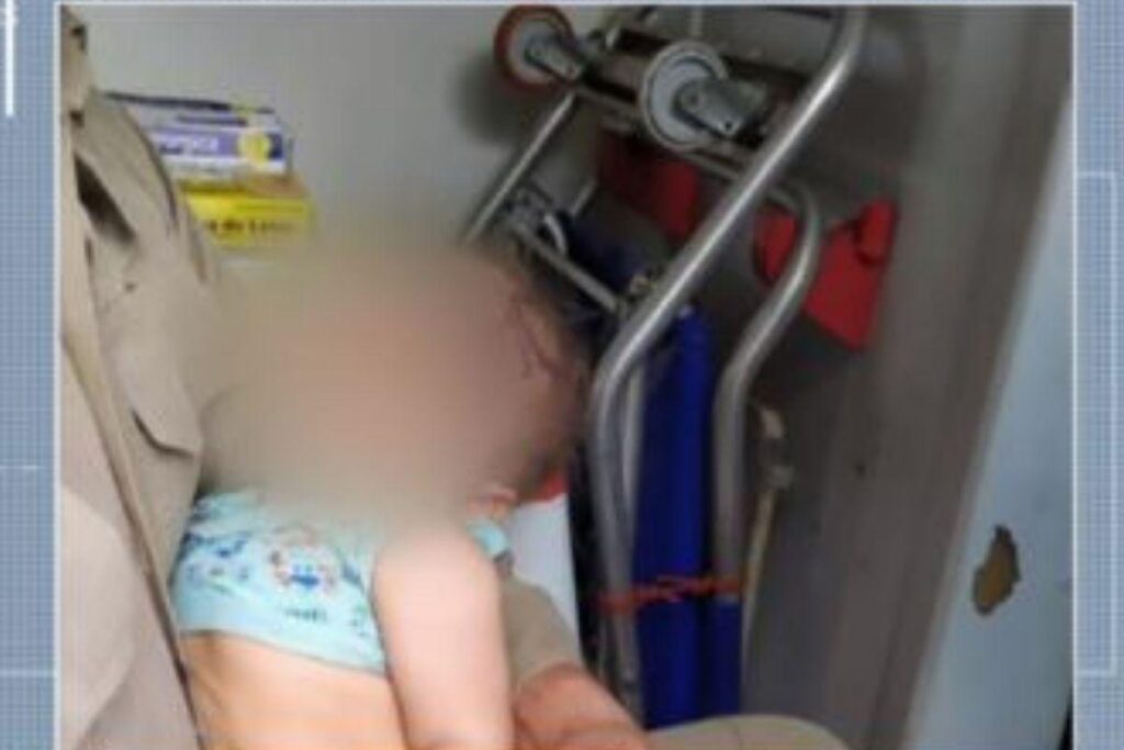 Bebê já encontra-se em abrigo de Goiânia