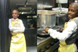 Menino abre restaurante vegano