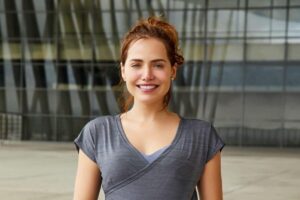 A atriz é mãe de primeira viagem