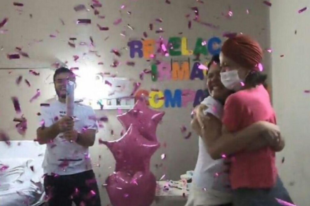 Os resultados mostraram que a irmã mais nova seria compatível