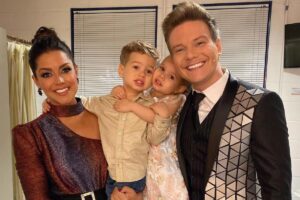 A família curtindo o show