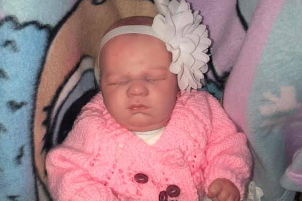 A boneca parece um bebê de verdade