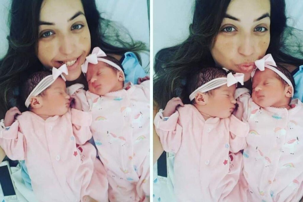 Thaiana é mãe de Gabriel, Iris e Alice