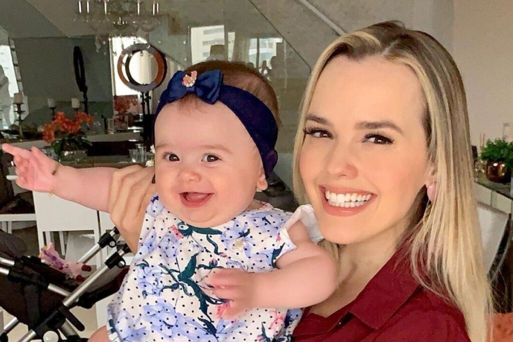 Thaeme já é mãe de Liz