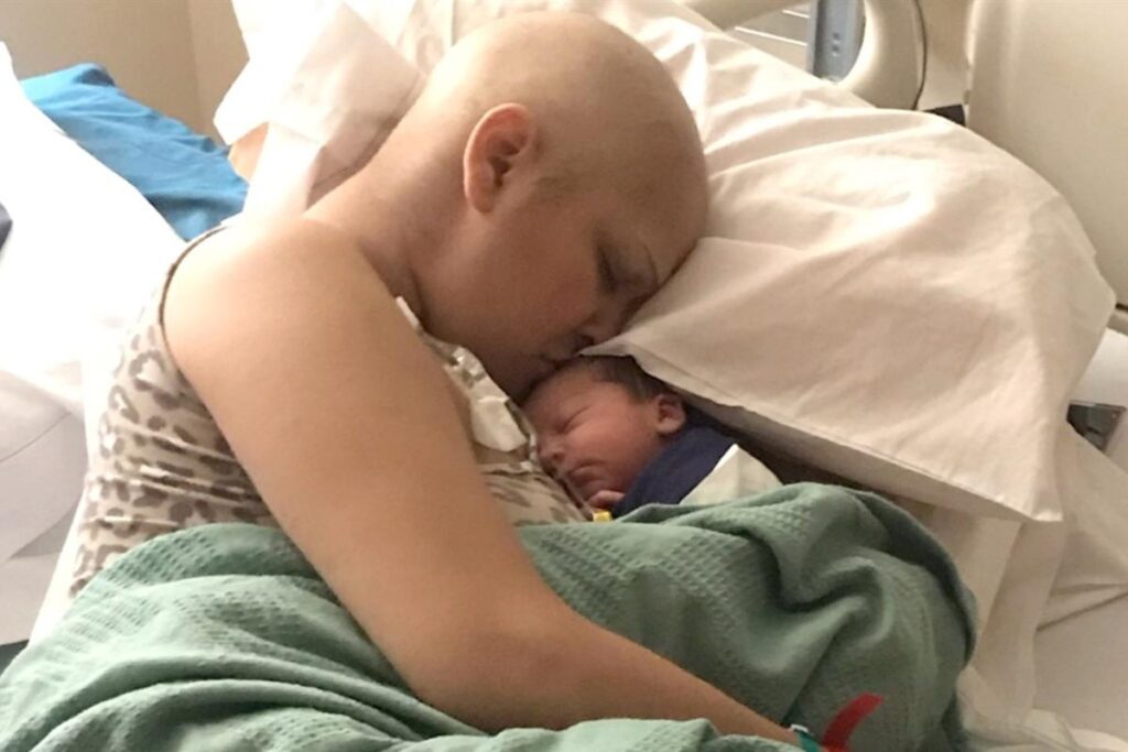 A mulher com o filho