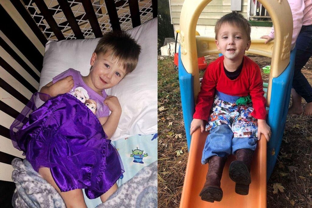 Jameson adora vestidos e camisetas de princesas