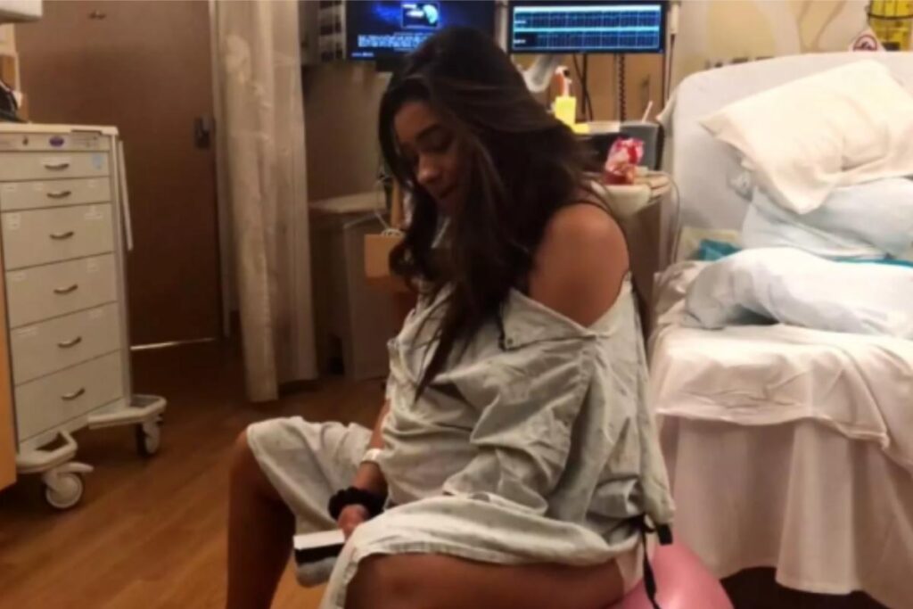 A atriz ficou 33 horas no trabalho de parto