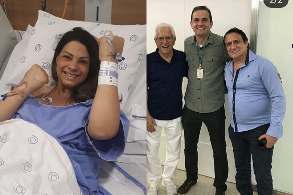 Essa foto foi tirada minutos antes do nascimento dos trigêmeos