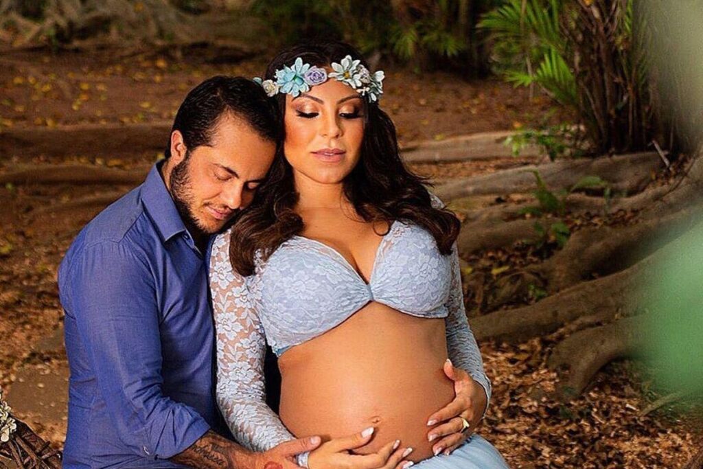 No sexto mês de gestação, Andressa comentou o quanto engordou