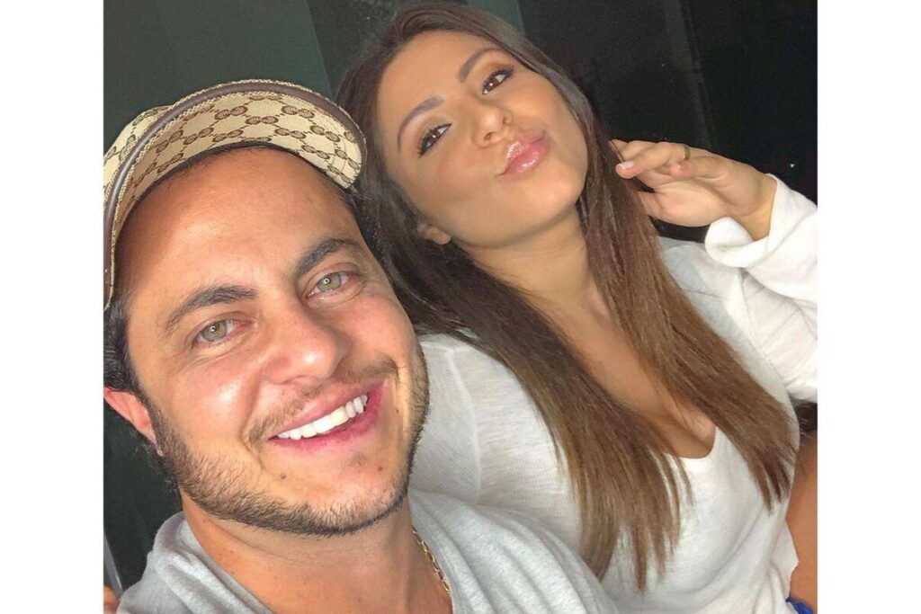 Thammy e Andressa se preparam para um ensaio de gestante