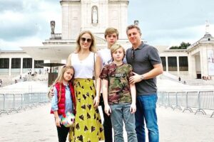 Casal celebrou a melhora do filho Benício.