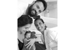 Marcella e Mateus são pais de Dom e Flor