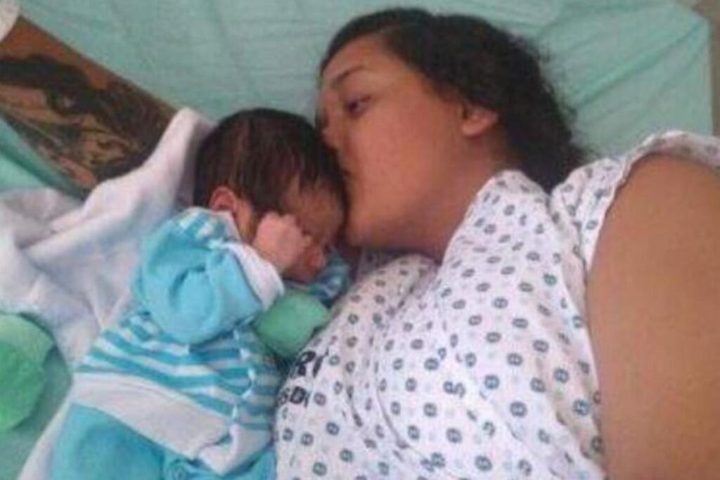 O recém-nascido, Miguel Pietro, assim que veio ao mundo foi sequestrado por Dayane dos santos