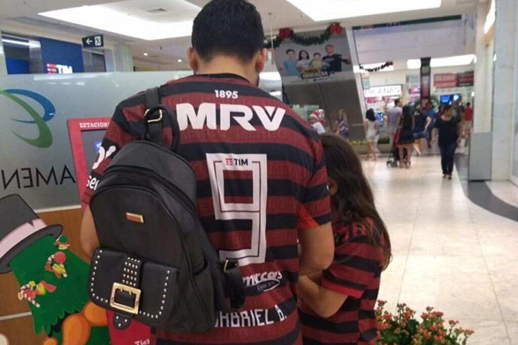 Pedro Lelis acompanhou o sobrinho na torcida pelo Flamengo.
