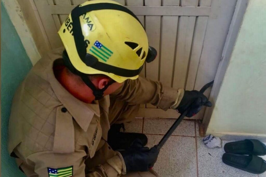 Ela não via a hora de abraçar o filho