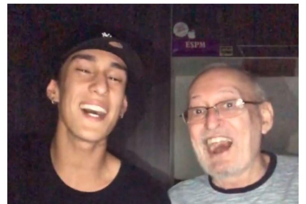 Lucas e Vô Cabelo arrasaram na cantoria