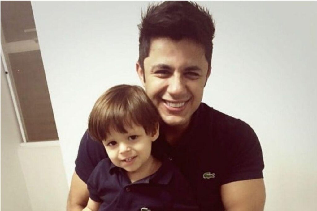 Bernardo, filho caçula do cantor Cristiano Araújo
