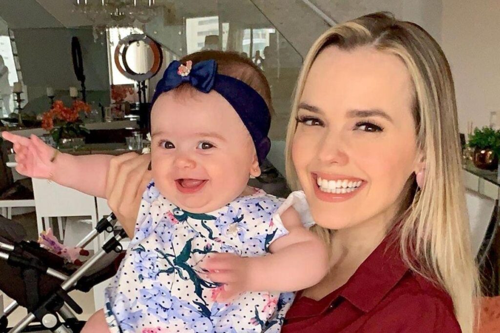 Thaeme já é mãe de Liz