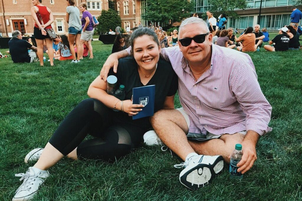 O pai realmente parecia desesperado