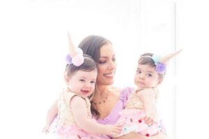 As gêmeas são fruto do relacionamento de Fabiana com Bruno D’Ancona