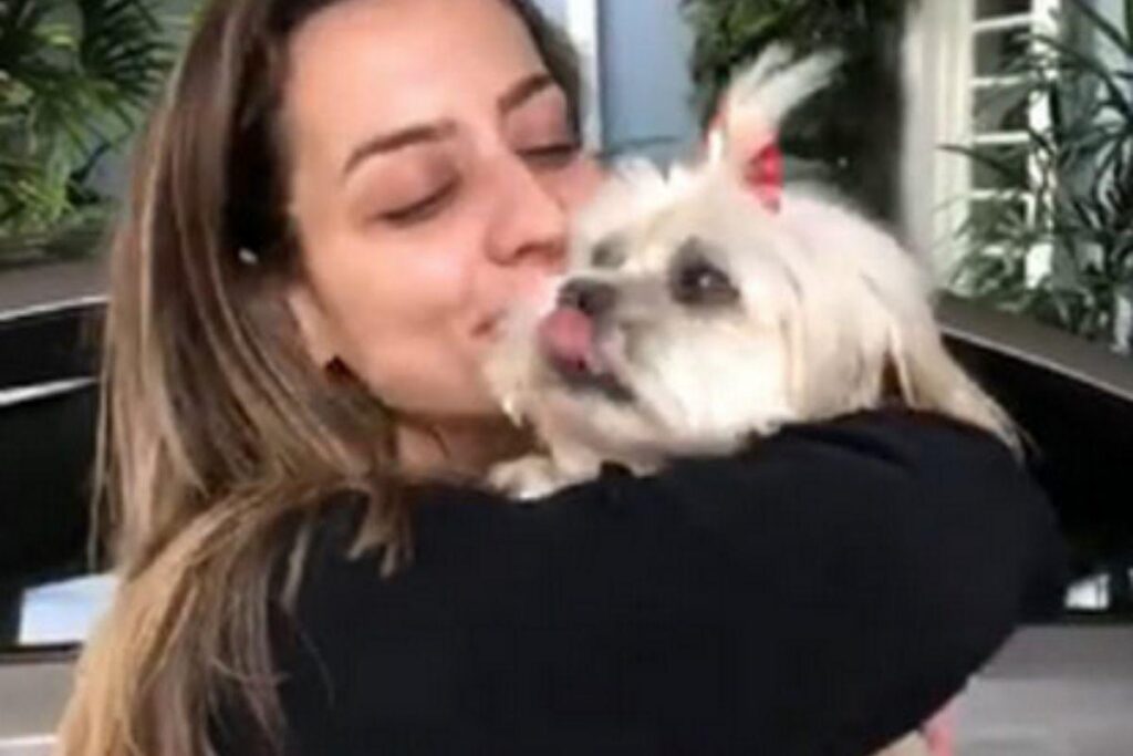 Daniela e Sofia após o reencontro